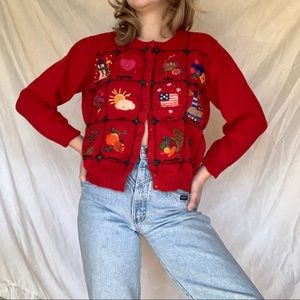 Vintage Calendar Cardigan